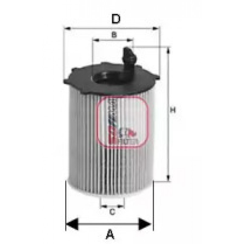 S 5167 PE SOFIMA Фільтр оливи